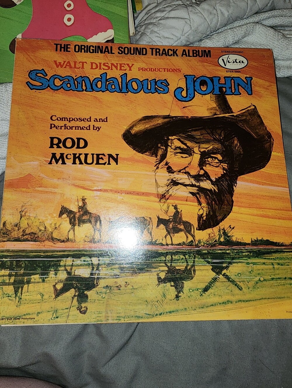 Vista- Walt Disney Productions: Scandalous John Soundtrack Album - Orange